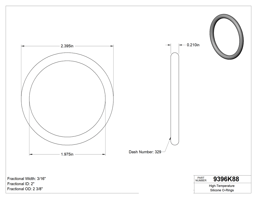 Technical drawing - 9396K88